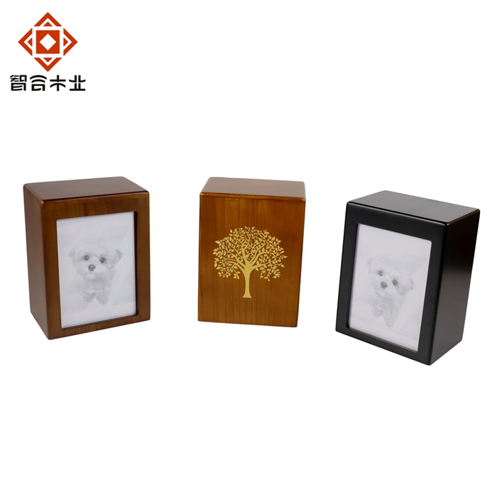桐木帶相框寵物骨灰木盒