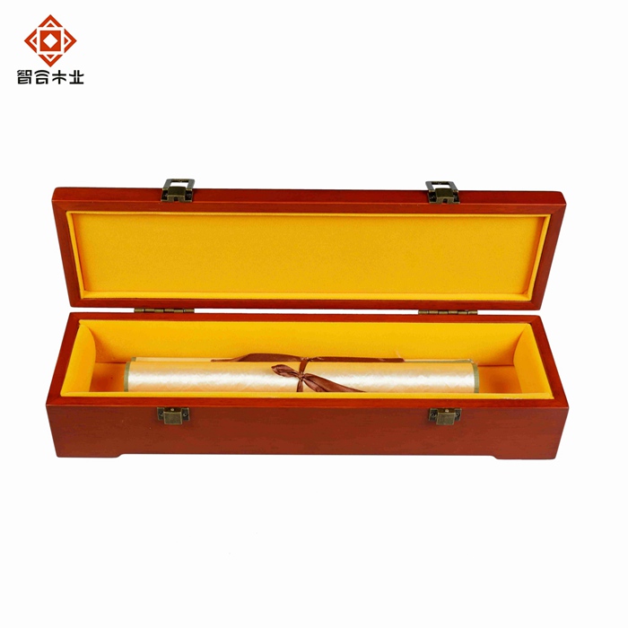 實(shí)木畫卷收藏品包裝禮盒