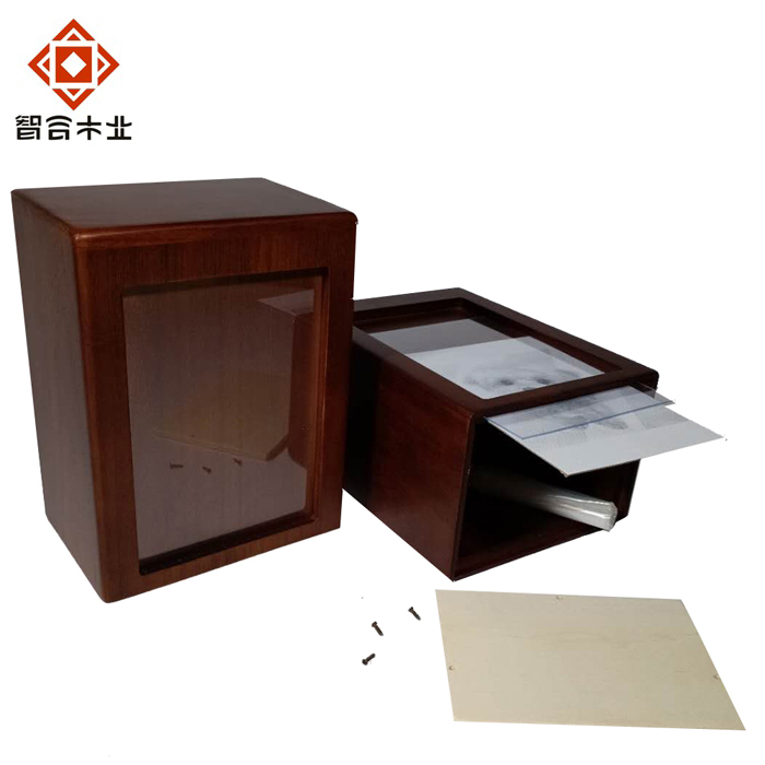 桐木帶相框寵物骨灰木盒