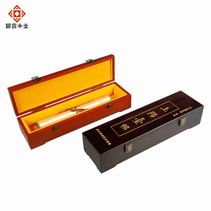 實(shí)木畫卷收藏品包裝禮盒