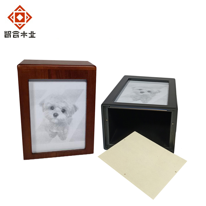 桐木帶相框寵物骨灰木盒