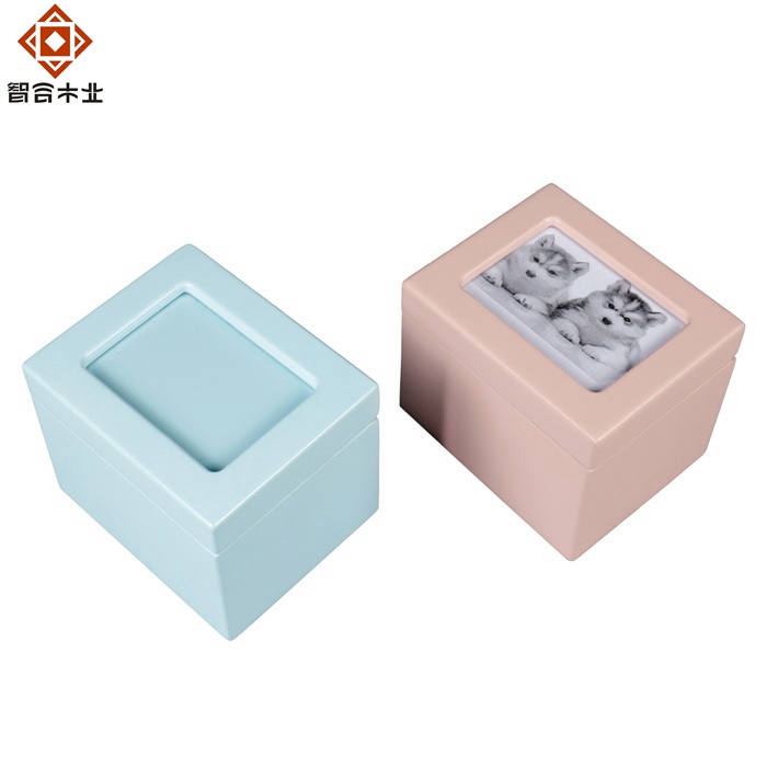 帶相框寵物骨灰木盒